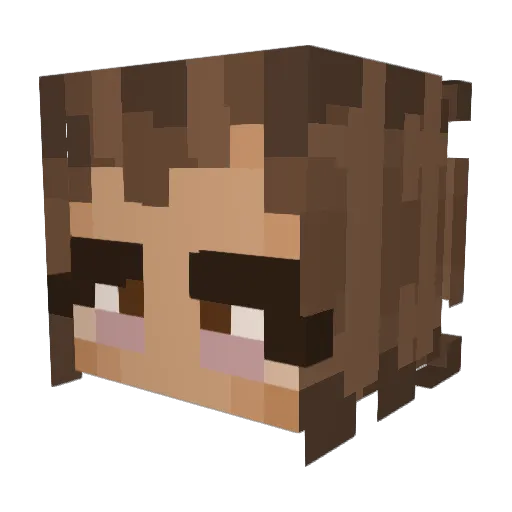 chcwh Minecraft avatar head, 3D render