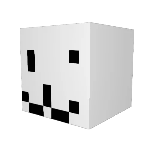 che1la Minecraft avatar head, 3D render