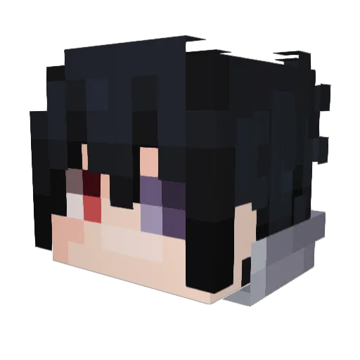 che4096 Minecraft avatar head, 3D render