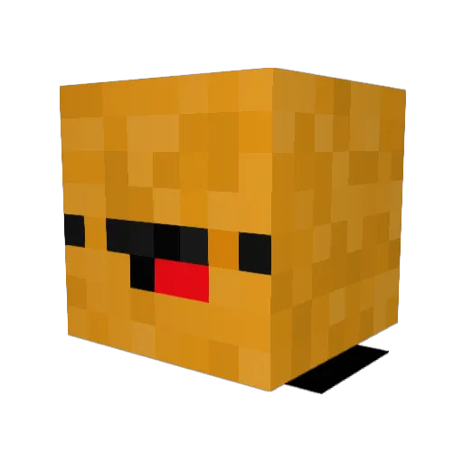 cheapnugget Minecraft avatar head, 3D render