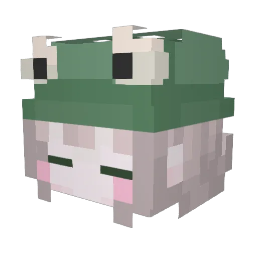 cheasle Minecraft avatar head, 3D render