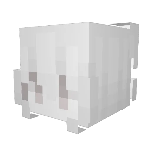 cheat Minecraft avatar head, 3D render