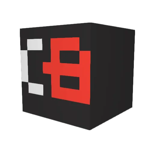 cheatbeat Minecraft avatar head, 3D render