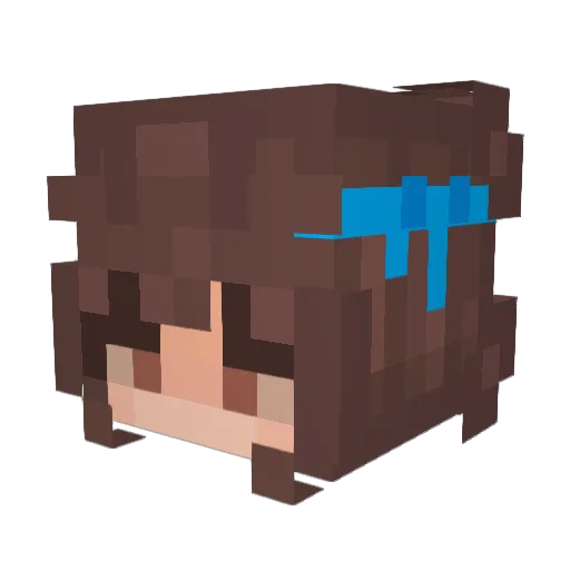 chebeipiedini Minecraft avatar head, 3D render