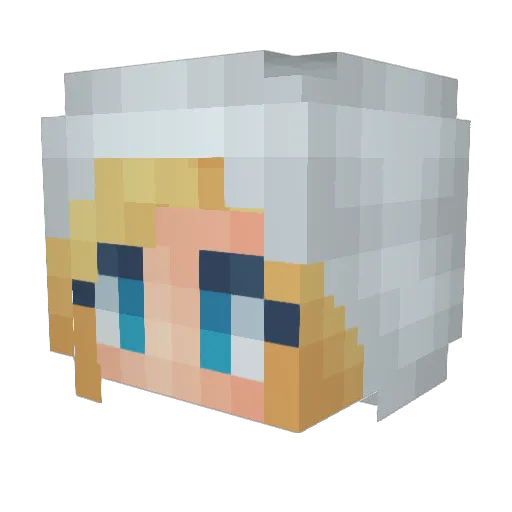checa8 Minecraft avatar head, 3D render