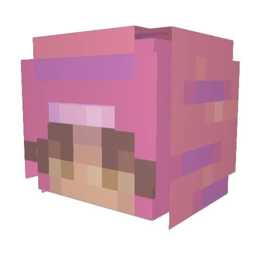 checevicaa Minecraft avatar head, 3D render