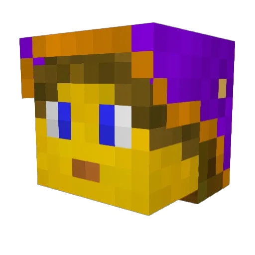 cheche180 Minecraft avatar head, 3D render