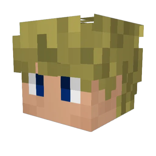 checkpointchaz Minecraft avatar head, 3D render