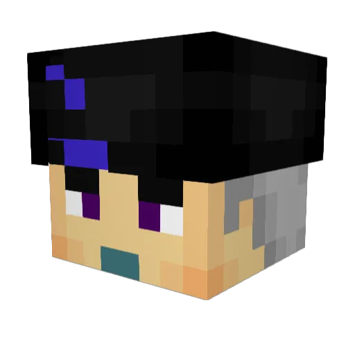 checspeed Minecraft avatar head, 3D render