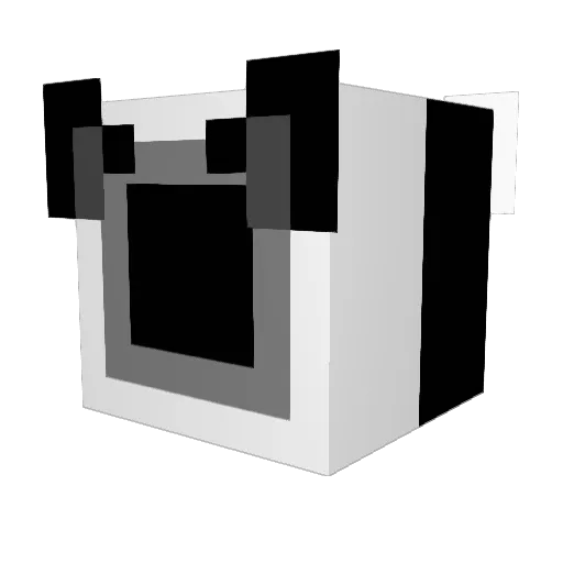 chedarah Minecraft avatar head, 3D render