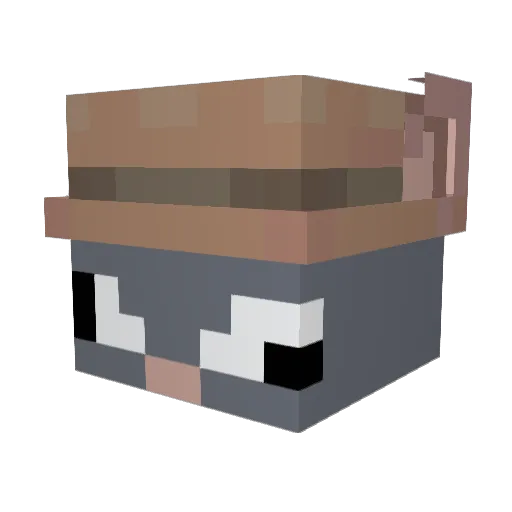 cheddar_cheese12 Minecraft avatar head, 3D render