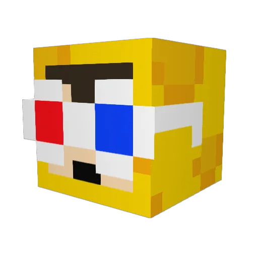 cheddarisgrate Minecraft avatar head, 3D render