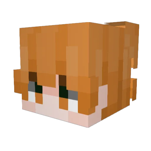 cheddarsz Minecraft avatar head, 3D render