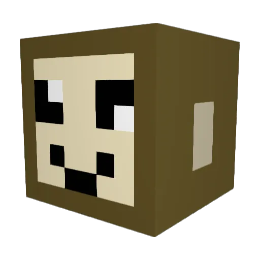 chedderman33 Minecraft avatar head, 3D render