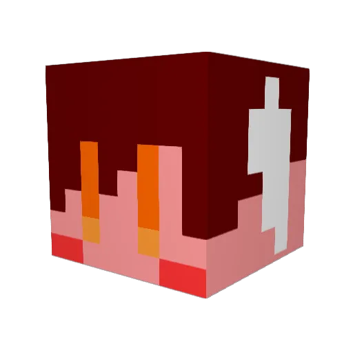 cheebow Minecraft avatar head, 3D render