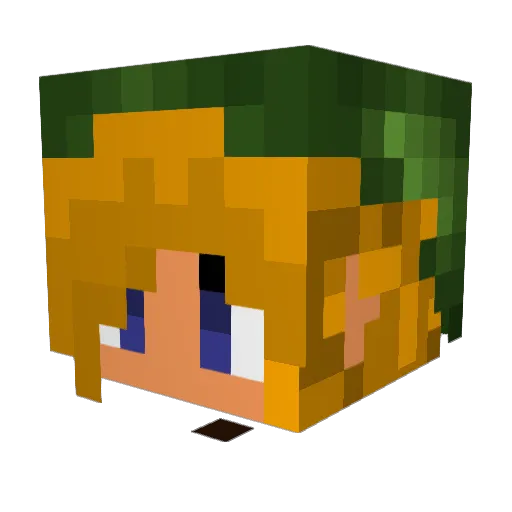 cheeburger2 Minecraft avatar head, 3D render
