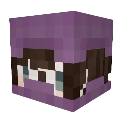 cheecharoois Minecraft avatar head, 3D render