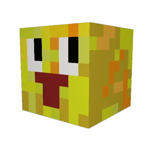 cheeeeese666 Minecraft avatar head, 3D render