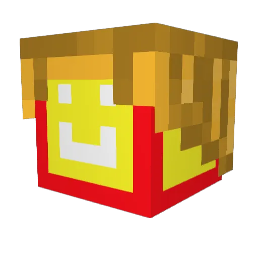 cheefilo Minecraft avatar head, 3D render