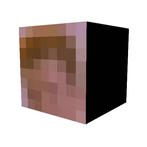 cheekeen Minecraft avatar head, 3D render