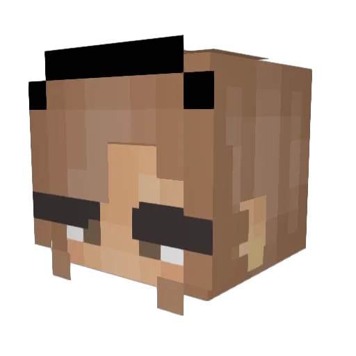 cheeky01 Minecraft avatar head, 3D render