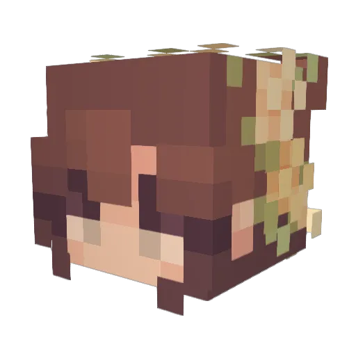 cheekyYaku Minecraft avatar head, 3D render