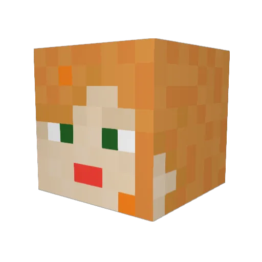 cheekybones11 Minecraft avatar head, 3D render