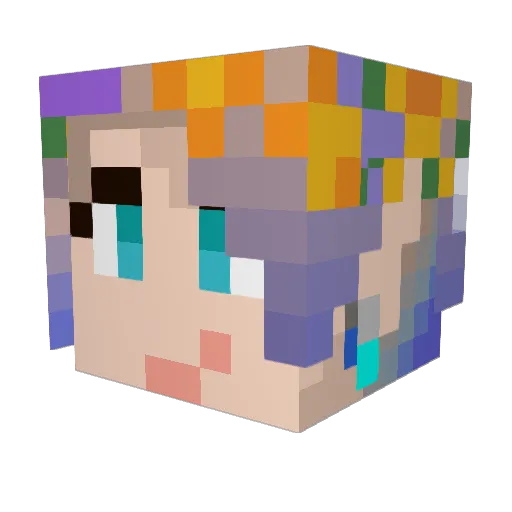 cheekycleric Minecraft avatar head, 3D render