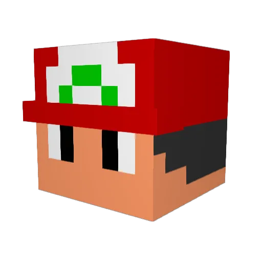 cheekymonkey2006 Minecraft avatar head, 3D render