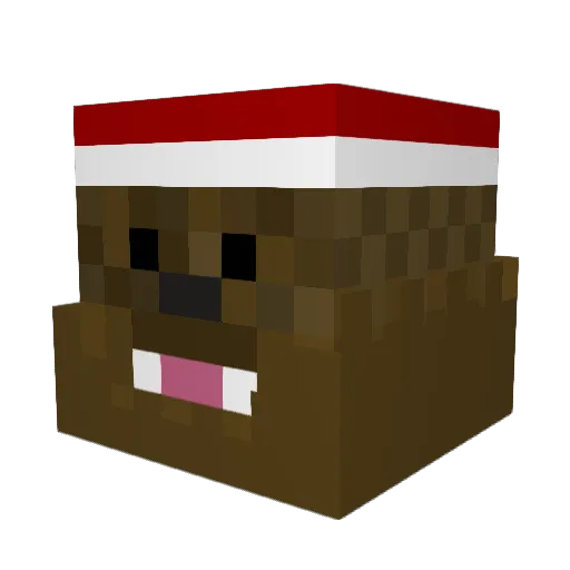 cheekysander Minecraft avatar head, 3D render
