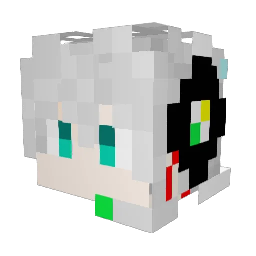 cheemyee Minecraft avatar head, 3D render