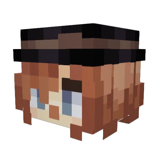 cheeperss Minecraft avatar head, 3D render