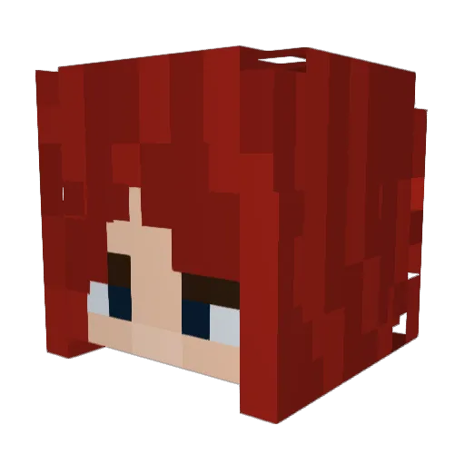 cheeptyy Minecraft avatar head, 3D render