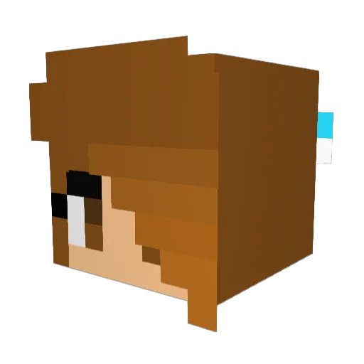 cheeringmaniac Minecraft avatar head, 3D render