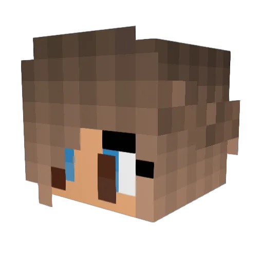 cheerleader56 Minecraft avatar head, 3D render