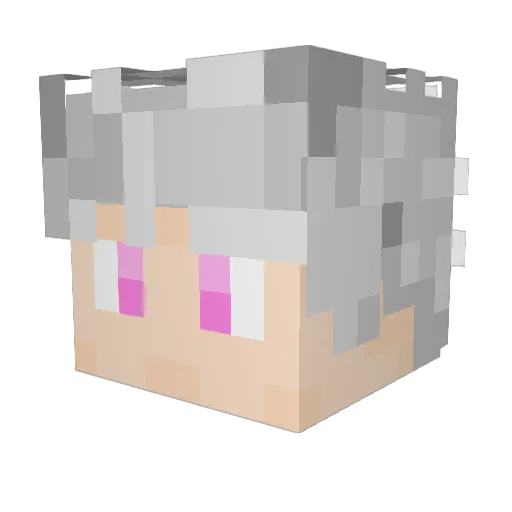 cheerytime Minecraft avatar head, 3D render