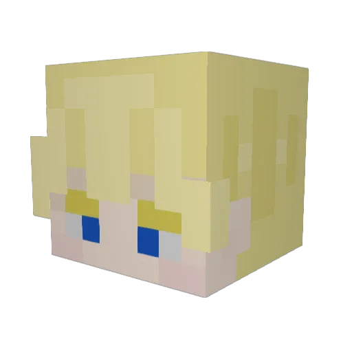 cheese3idk Minecraft avatar head, 3D render