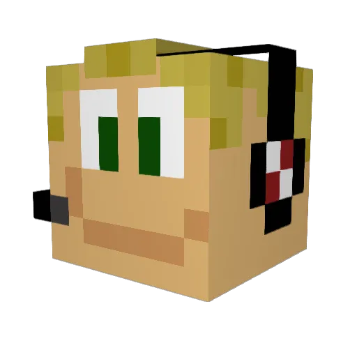cheese4545 Minecraft avatar head, 3D render