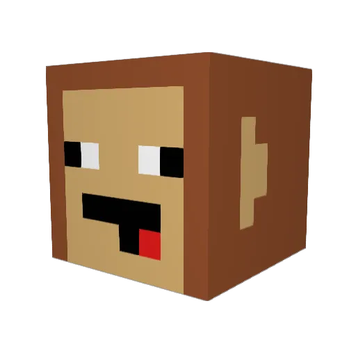cheesebob30 Minecraft avatar head, 3D render