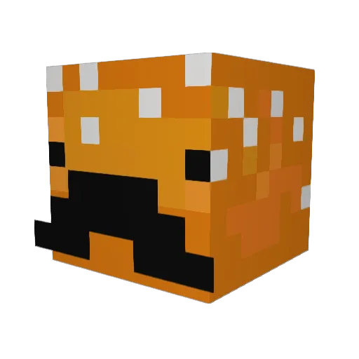 cheeseborgorman Minecraft avatar head, 3D render