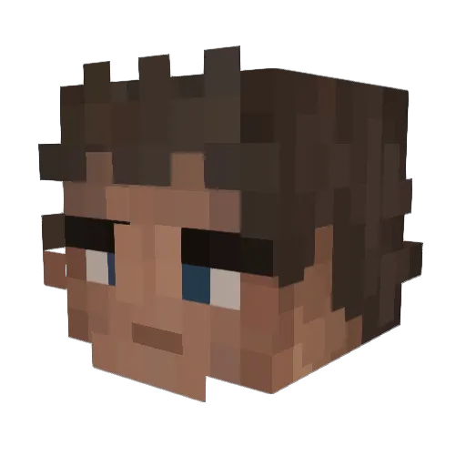 cheeseburger6000 Minecraft avatar head, 3D render