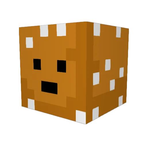 cheeseburger80 Minecraft avatar head, 3D render