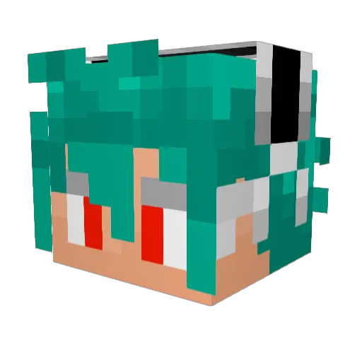 cheesechild Minecraft avatar head, 3D render