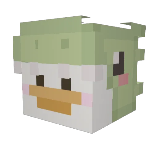 cheeseisyum3 Minecraft avatar head, 3D render
