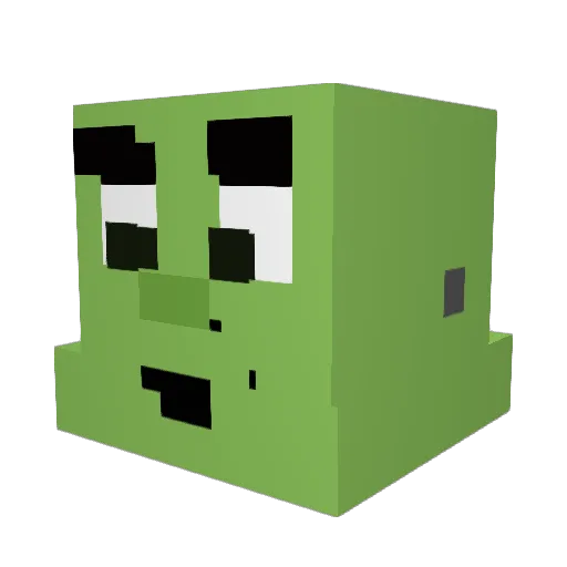 cheeseitguy Minecraft avatar head, 3D render