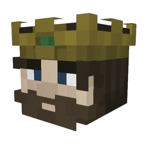 cheeselort Minecraft avatar head, 3D render