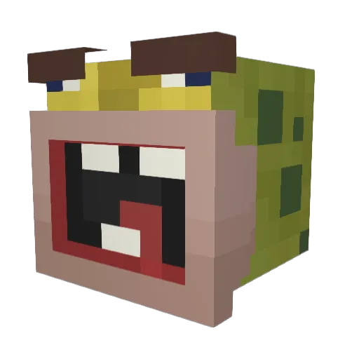 cheeseman13244 Minecraft avatar head, 3D render
