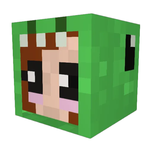 cheesemastercake Minecraft avatar head, 3D render