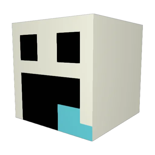 cheeseohman Minecraft avatar head, 3D render