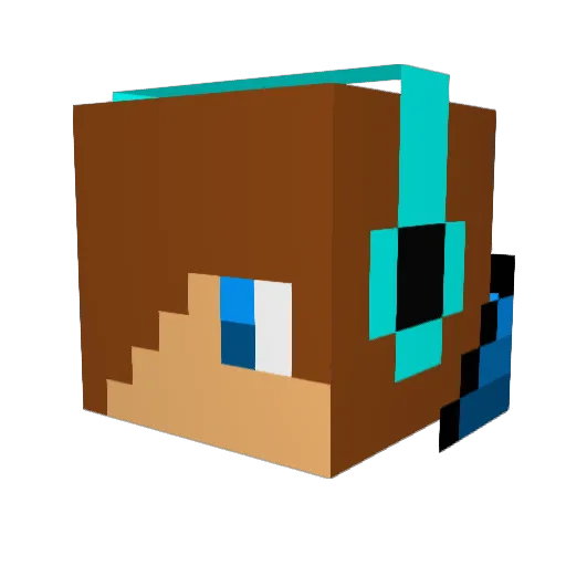 cheeseplatter45 Minecraft avatar head, 3D render
